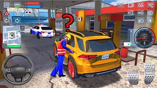 경찰 심 2022 🚓👨‍✈️ 4x4 Mercedes Suv 경찰차 운전 주유소 - BEST 2021 자동차 시뮬레이터 게임 Android/IOS 게임 플레이 screenshot 5