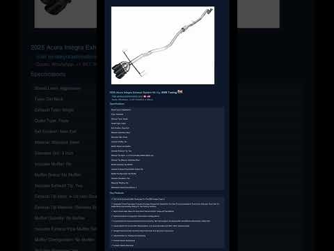 Top 3 2025 Acura Integra Exhaust System Kit