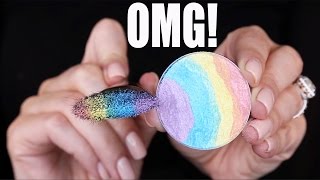 RAINBOW HIGHLIGHTER REVIEW & DEMONSTRATION ... OMG!!!