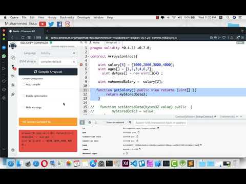 18  Ethereum Solidity data structure   Arrays