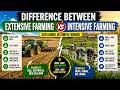 Difference Between Extensive and Intensive Farming | Tabular | Extensive and Intensive Farming