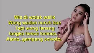 Karaoke Wong Ala   Lirik Anik Arnika Cipt Amin Hermawan Arr Wisnu Ochol Tarling terbaru 2022