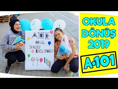 Okul Alışverişi A101 OKULA DÖNÜŞ 2019 Back To School Fenomen Tv