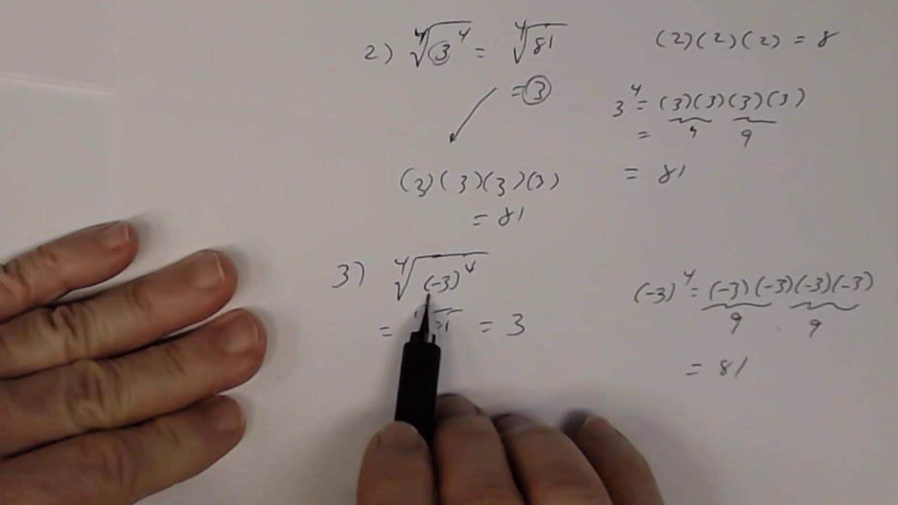 Simplify nth root of a^n - YouTube