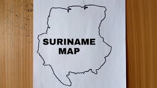 How To Draw Map Of Suriname