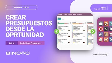 ODOO CRM | Tutorial 16 📌 Crear un presupuesto desde una oportunidad