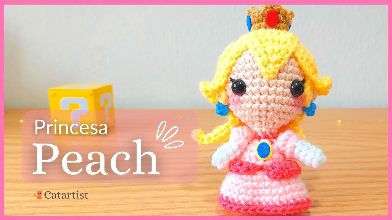 💗👑 PRINCESA PEACH - Mario Bros 🤩 Tutorial Amigurumi a Crochet - Facil ✨