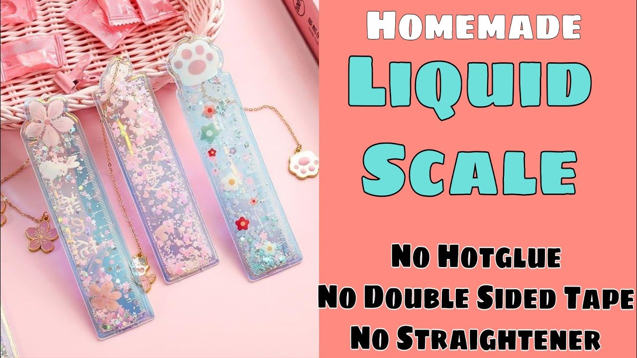 diy homemade cute scale/how to make scale, ruler at home/diy cute scale