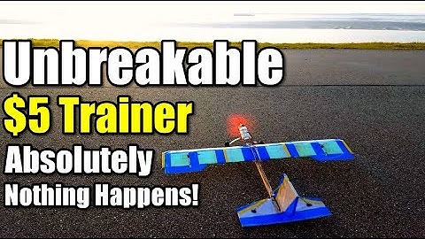 $5 Trainer Rc Plane Project EP2 Absolutely Nothing Happens To This Homemade Airplane
