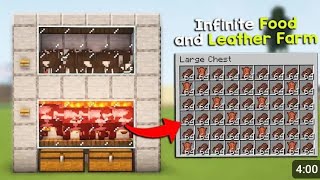 Easy Automatic Cow Farm Tutorial in Minecraft 1.21! (Java &amp; Bedrock)