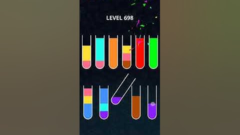 COLOR SORT PUZZLE LEVEL 698