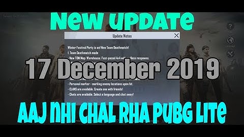 Server is not online How to fix PUBG MOBILE LITE 0.15.0 Update is coming | New update 17 December