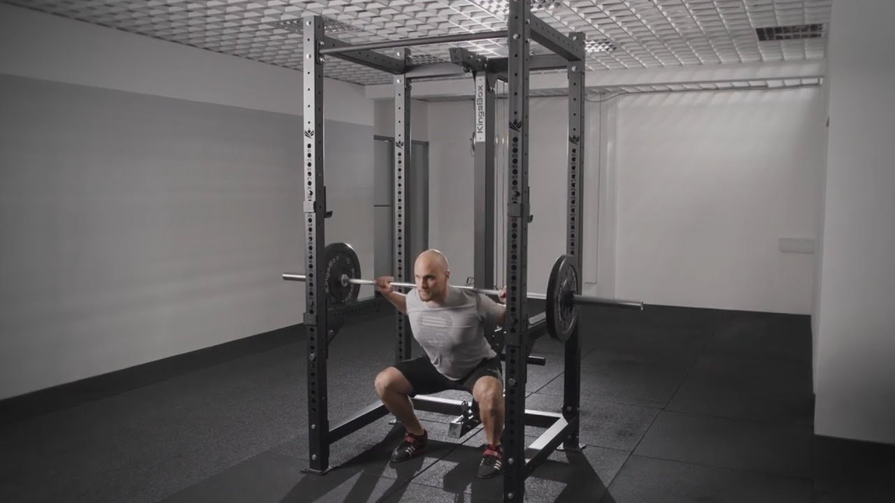 Cage de musculation Mighty Rack squat avec poulie à charge libre 