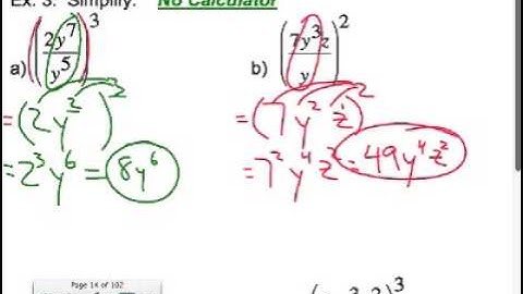 Section 8.2: Exponent Properties Involving Quotients