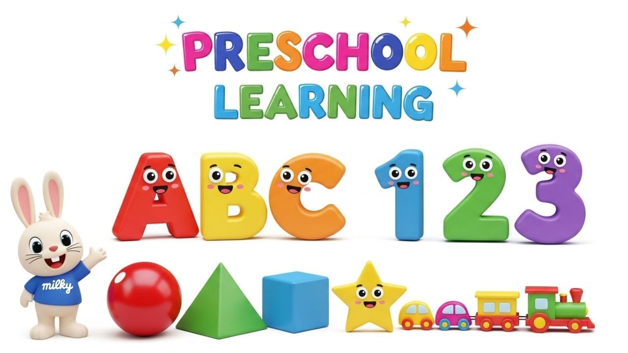 Preschool Fun: Learning ABCs, Shapes & Numbers for Your Toddler at home ...