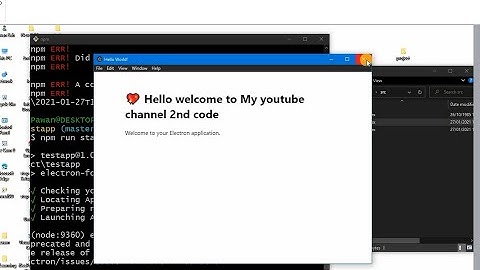 Electron JS desktop app || Desktop app build with html, CSS, Java Script