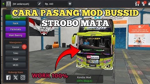 CARA PASANG MOD BUSSID STROBO MATA TERBARU 2025