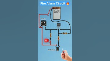 Fire Alarm Circuit Using BC547 Transistor 🔥 | Simple DIY Electronics Project | 3.7V Battery #diy