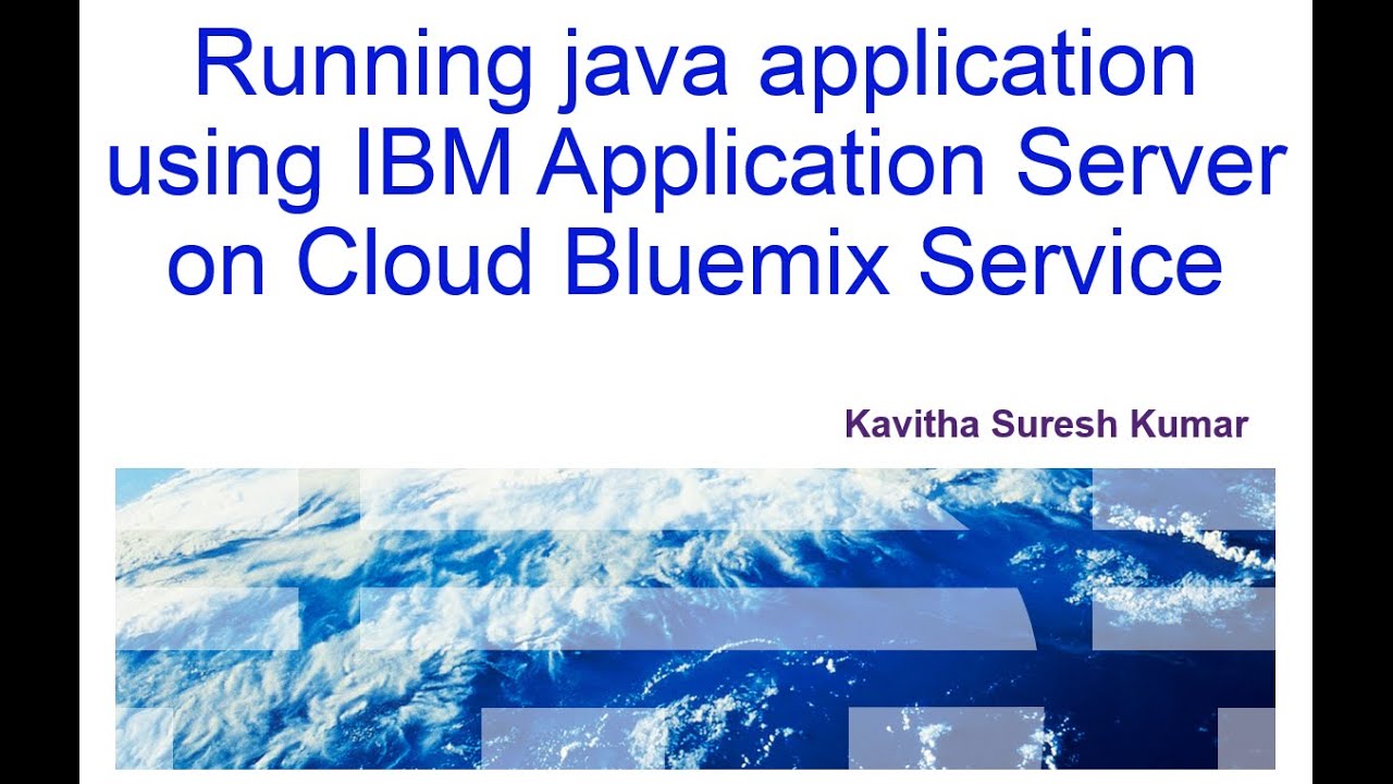 Running java applications using IBM AppServer on Cloud Service - YouTube