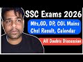 SSC Exams Latest News and Doubts