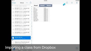 Creating a new class in iDoceo