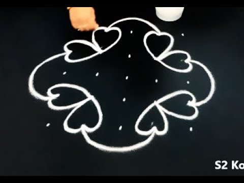 Easy Beginners Rangoli Designs - Easy 5X5 Dots Kolam Designs - Chukkala Muggulu Designs