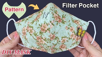 New Design DIY Breathable Face Mask With Filter Pocket Easy Sewing Tutorial | วิธีทำหน้ากากอนามัย |