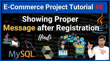 #8. Showing message after registration | Creating message Component | How to implement message