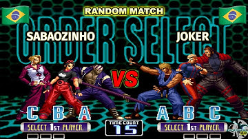 ¿Mestre Sabao de Vuelta? SABAOZINHO vs JOKER RANDOM MATCH KOF 2002