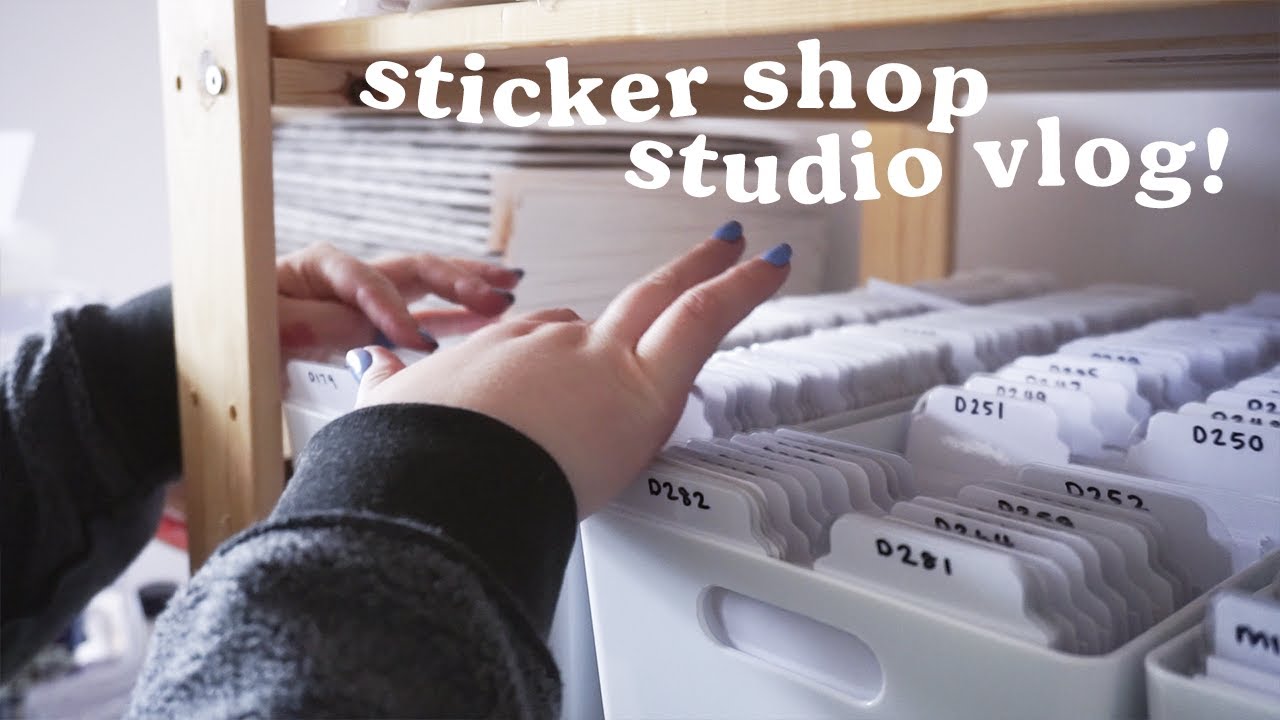 Packing Orders & New Floral Stickers! | STUDIO VLOG #66 | Plannerface