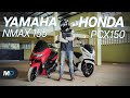 Honda PCX 150 vs Yamaha NMAX 155 - Beyond the Ride の動画、YouTube動画。