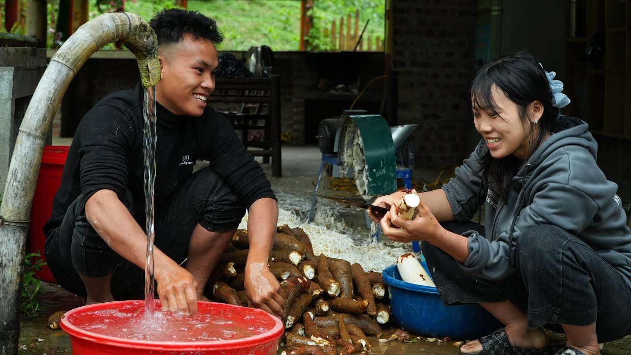 Пао производит корма для животных путем ферментации клубней маниоки.