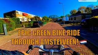 🚴‍♀️📹 🇳🇱 Scenic Bike Ride Amstelveen Groenelaan Middenhoven Netherlands Relaxing Dutch Cycling Tour