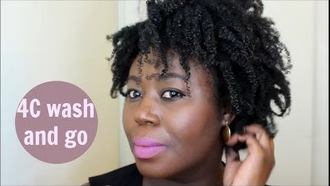 #52 Wash and go on 4C natural hair