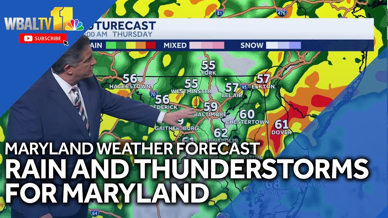 Impact Weather for Maryland with heavy rain and strong thunderstorms ...