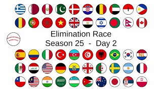 ELIMINATION LEAGUE COUNTRIES season 25 day 2