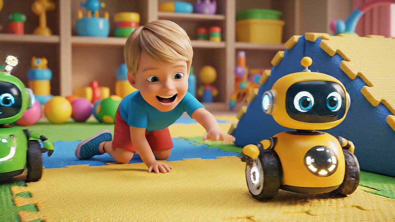 Пять маленьких роботов Бип-бип-бип | Детские песенки и стишки для малышей