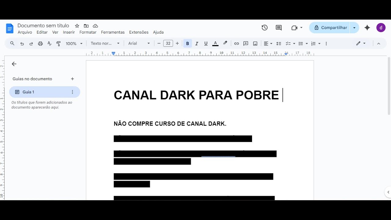 CANAL DARK PARA POBRE