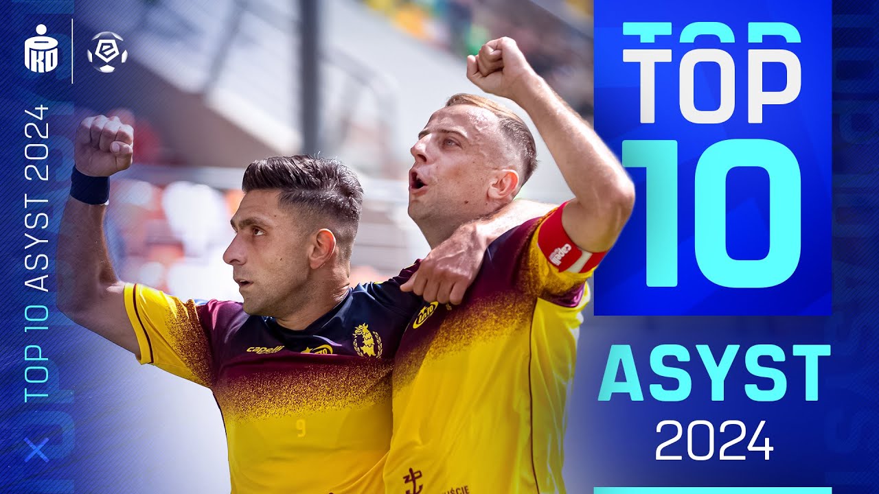 NAJLEPSZE ASYSTY 2024 TOP 10 Ekstraklasa YouTube