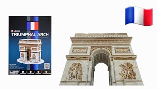 Triumphal Arch (Arc de Triomphe) 3D Puzzle by Cubic Fun® - Step by Step