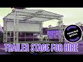 Trailer stage  brisbane logan gold coast stage hire  small mobile stage