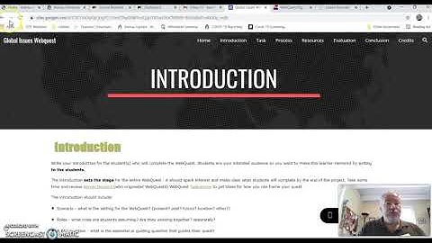Creating WebQuest in Google Sites