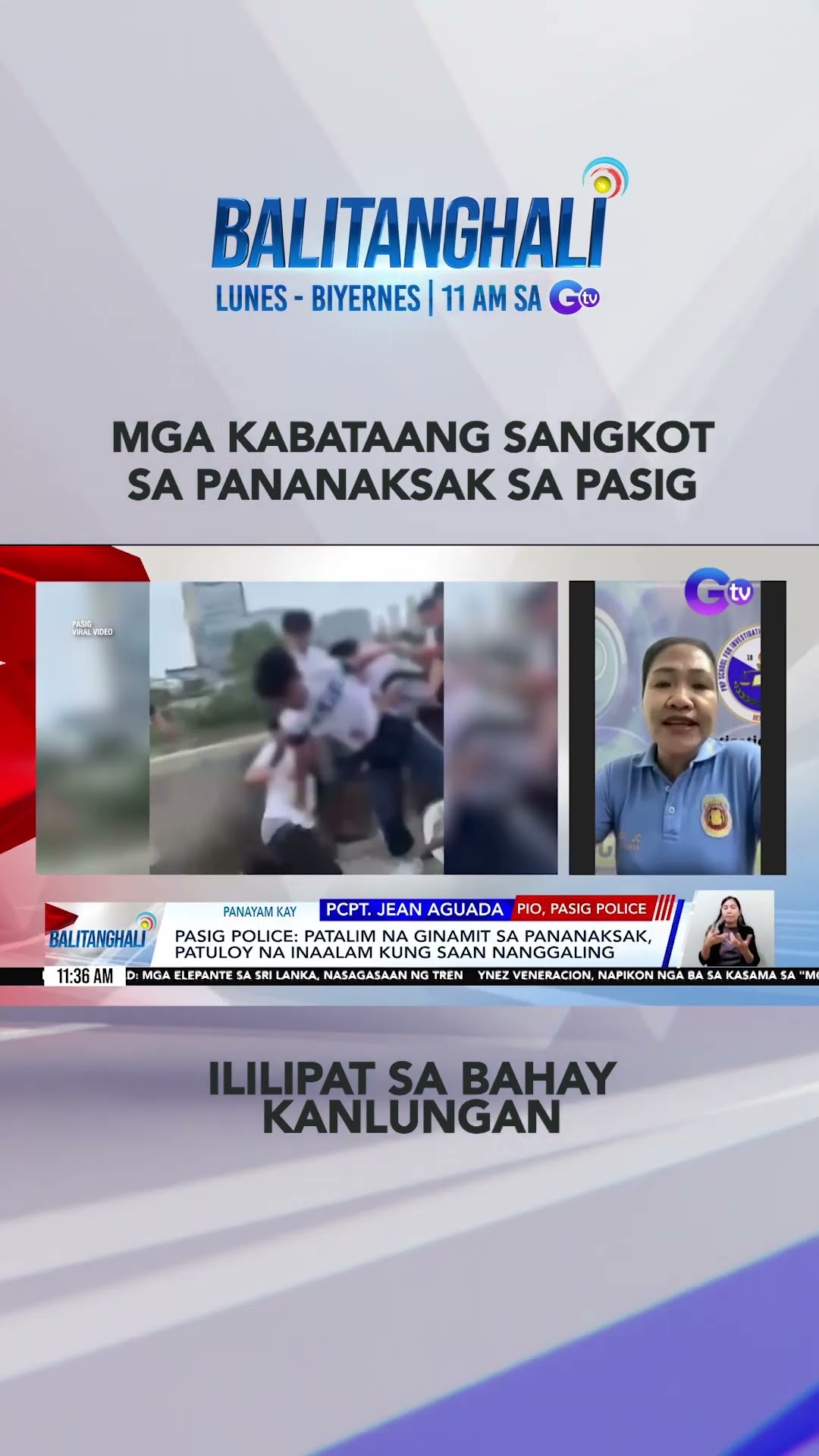 Grupo ng mga kabataang lalaki, sangkot sa pananaksak sa Pasig #shorts | Balitanghali