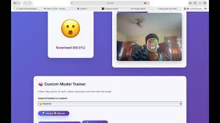 Custom Expression Trainer and Emoji Classifier