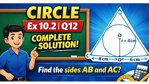 Most Important Question of Circles ⭕ ! Class 10 Maths Ex 10.2 Q12 Solution #10thmaths #circle #ncert