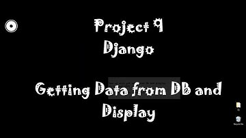 Project 9 Getting Data from DB and Displaying on HTML PAGE