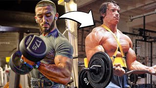I Trained Like &quot;Arnold Schwarzenegger&quot;.. BRUTAL Arm Workout