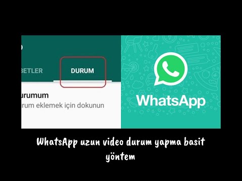 WhatsApp uzun video nasıl durum yapılır basit yöntem