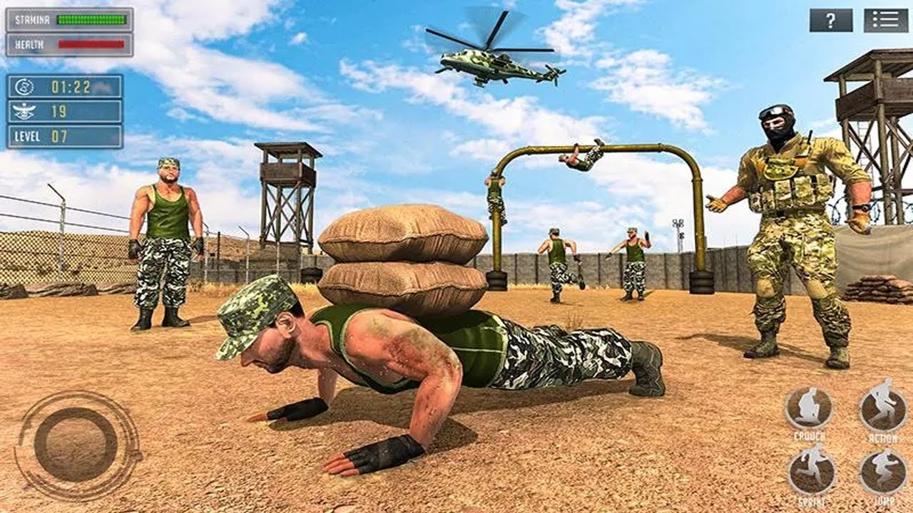 US Army Training School Game: Obstacle Course Race Android Gameplay ...