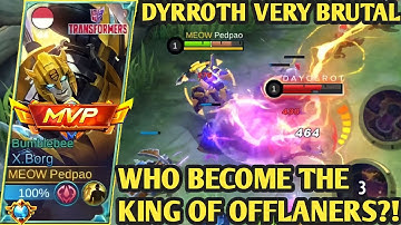X-BORG VS DYRROTH VERY BRUTAL WHO WILL WIN⁉️| BEST BUILD X-BORG 2023 | BUILD X-BORG TERSAKIT 2023